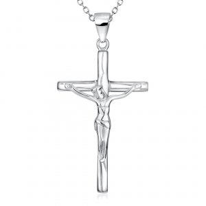 Religious Jewelry 925 Sterling Silver jesus cross necklace james avery cross necklace