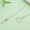 Key to my heart necklace sterling silver heart and key necklace wholesale