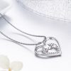 Infinity heart necklace sterling silver heart necklace