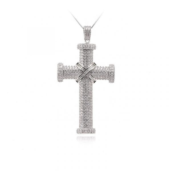 Fashion Sterling Silver 925 Jewelry christian necklaces sterling silver crucifix necklace