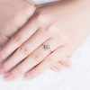 China Jewelry Wholesale Simple Engagement Rings Silver Sterling Silver Engagement Ring For Women