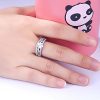 High Quality 925 Sterling Silver Split Shank White Gold Colour Womens Wedding Ring Sets