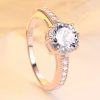 High Quality Genuine 925 Sterling Silver With Pave Setting 925 Stamped Lady Engagement Rings