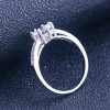 High Quality Genuine 925 Sterling Silver With Pave Setting 925 Stamped Lady Engagement Rings