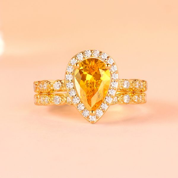 Latest Fashion Rose Gold Plating Wedding Ring Sets Wedding Ring Sets For Women