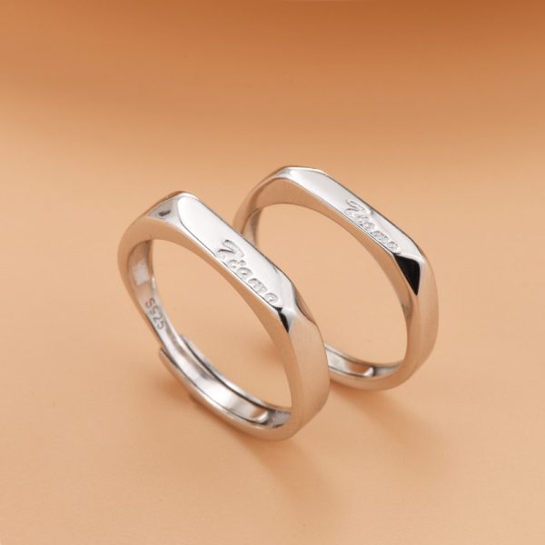 Silver Couple Ring Cheap Promise Rings For Couples - Tuvalu Jewelry factory