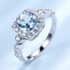 Wholesale Fashion European Jewelry Sterling Silver Cubic Zirconia Ring For Womens