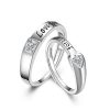 Wholesale Genuine 925 Sterling Silver Promise Rings For Couples His And Hers Promise Rings