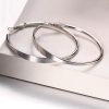 Hoops Earrings For Women Genuine 925 Sterling Silver Round Earring Designs Wholesale