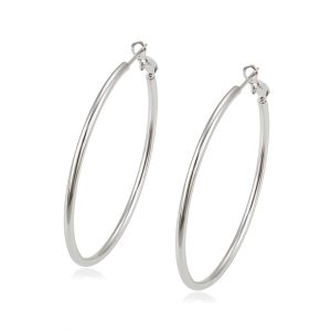 Large Hoop Earring Statement Earrings Turkey Mexico Fashion Jewelry Of Silver Hoop Earrings