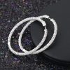 Sterling Silver Huggie Hoop Earrings Open Available Inlayed Stones Silver Hoop Earrings