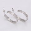 Wholesale China Jewelry Thick Sterling Silver Hoop Earrings For Women