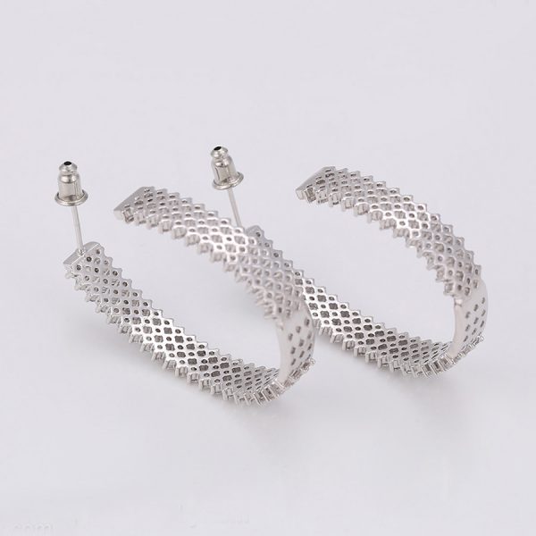 Wholesale China Jewelry Thick Sterling Silver Hoop Earrings For Women