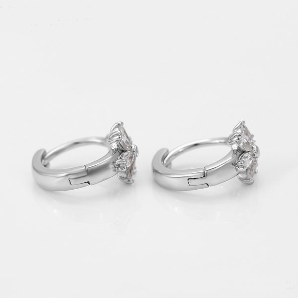 Women Fancy Jewelry Zircons Design Fashion Small Hoop Earrings