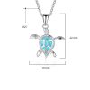 High-end craft 925 sterling silver fashion blue opal sea turtle pendant necklaces for women lady animal wedding ocean beach jewelry. Sold very well in Europe, America and Australia market. It's a delicate gift for Mother's Day, Valentine's Day, Christmas, Anniversary and Engagement. All ring come with “S925” stamped as symbols of genuine silver guaranteed.