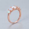 925 Sterling Silver Opal Rings Design For Women Hot Selling Fire Opal Engagement Rings