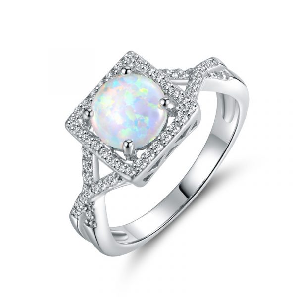 Direct Factory Genuine Opal Band Wholesale Opal Wedding Rings For Women
