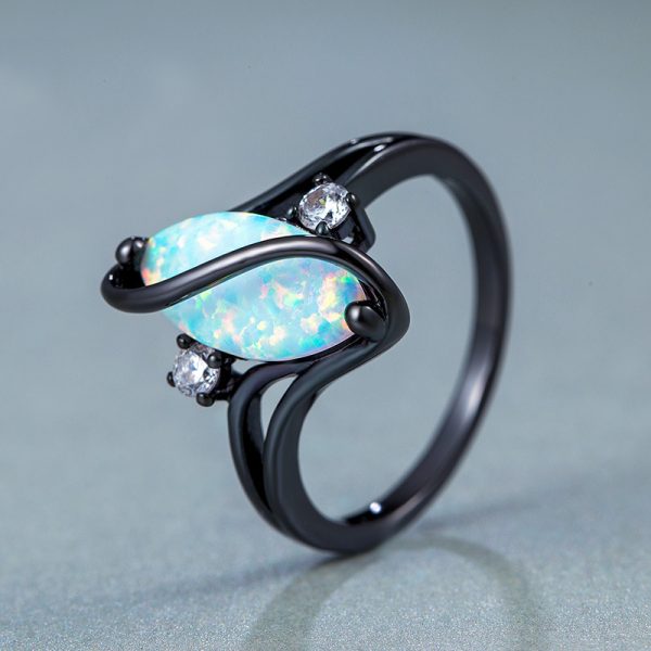 Direct Factory Genuine Opal Rings Wholesale Opal Wedding Rings For Women