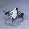 OEM Service For High Quality Polishing 925 Sterling Silver Opal Engagement Rings