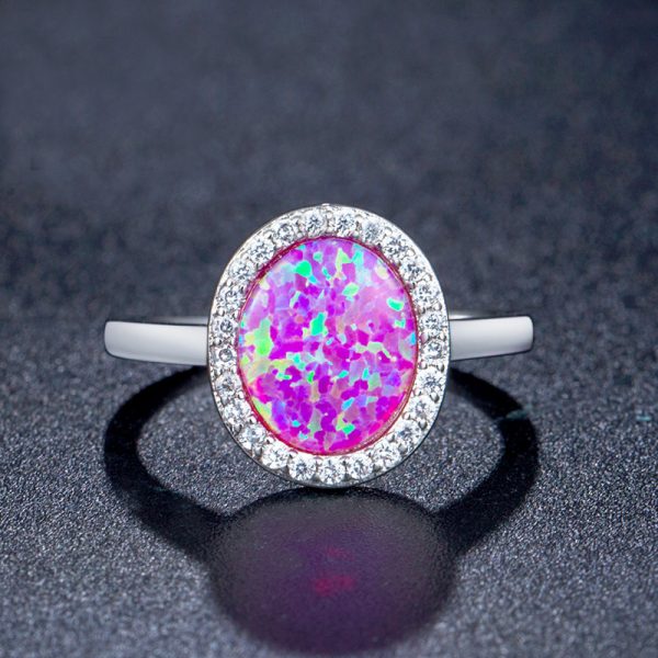 Wholesale China Jewelry Fire Opal Engagement Rings At Walmart Fire Opal Ring For Women