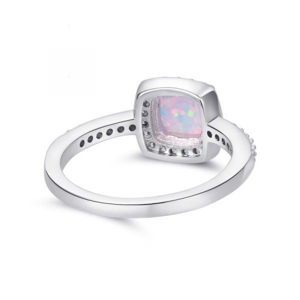 Wholesale Genuine 925 Sterling Silver Opal Engagement Rings For Women Luxury Opal Engagement Ring